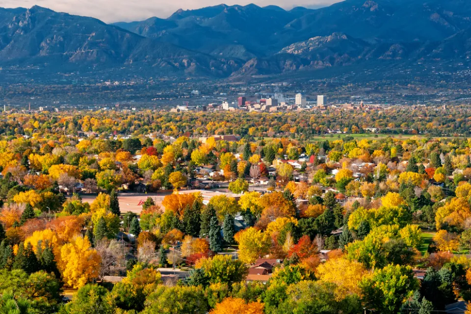 Colorado Springs, Colorado skyline